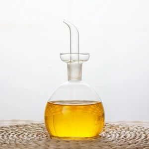 500ml Round Glass Cruet Olive Oil Vinegar Dispenser bottle