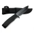Import 5CR15 stainless steel fixed blade hunting knife survival knife with black blade from China