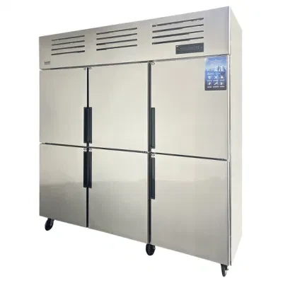Buy 6 Door Stainless Steel Fan Cooling Dual Compressor Quick ...