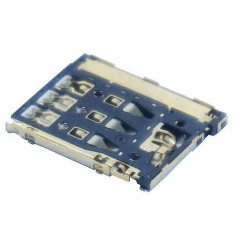 Buy 6 Pin Push Push Smd Type 1.25h Nano Sim Card Socket Connector from ...