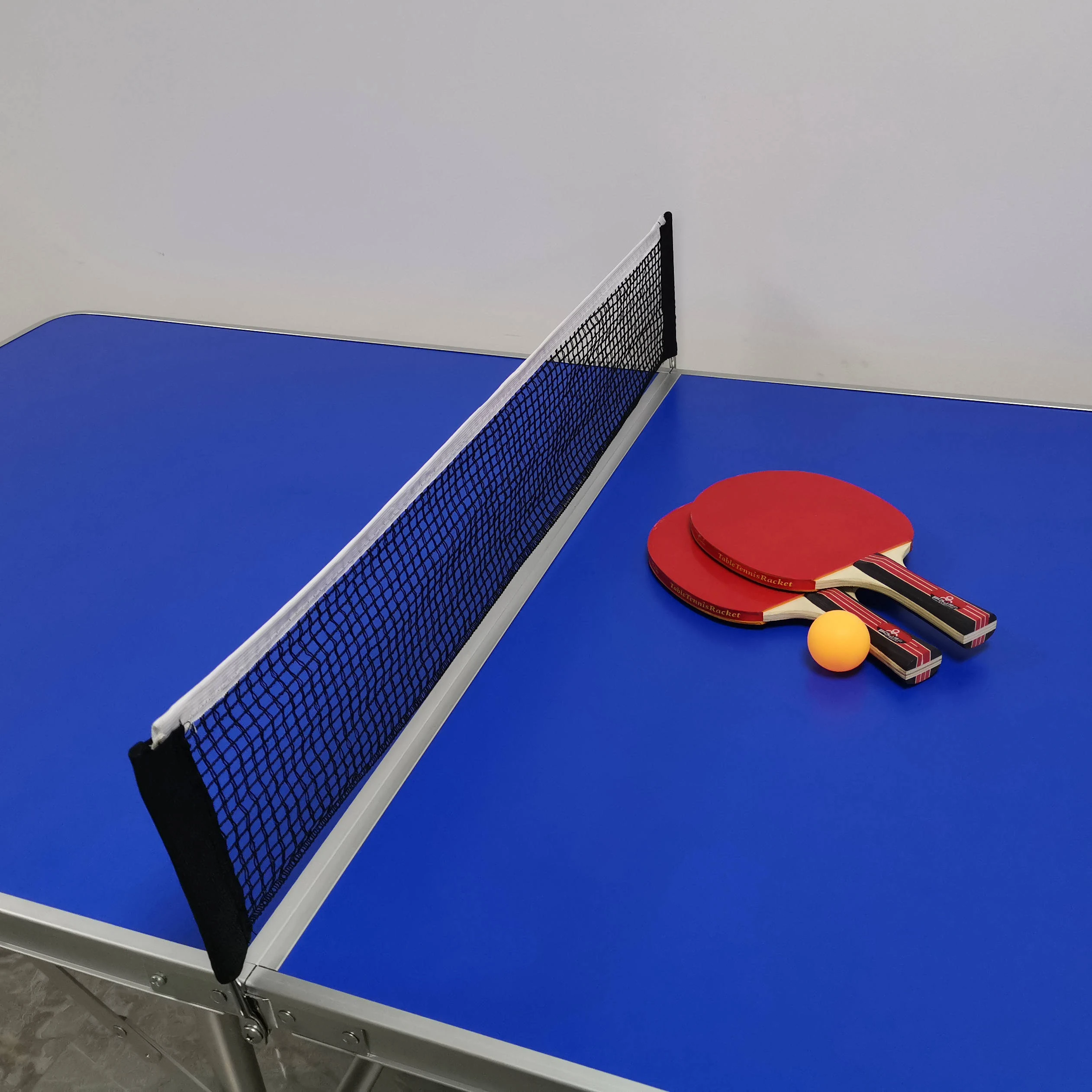 60" Portable Tennis Table, Folding PingPong Table Game Set with Net, 2 Table Tennis Paddles and 2 PingPong Balls for Indoor/Ou