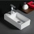 Import 623 Promotional modern design triangle cheap face wash ceramic bathroom basin from China