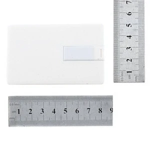 64GB Credit Card USB 2.0 Disk Flash Drive Blank DIY Memory Stick White