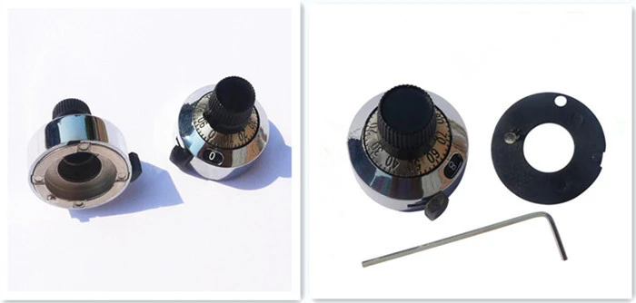 6mm Metal Counter knob for 3590S potentiometer.
