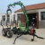 Import 6t ATV UTV  Tractor Mounted Farm Log Timber Wood Chipper Loader Trailer For Forestry Machinery from China