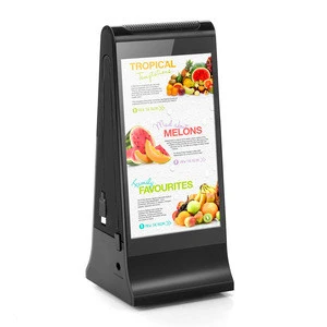 7 inch lcd advertising player advertising 20800mah phone charging station menu holder power bank