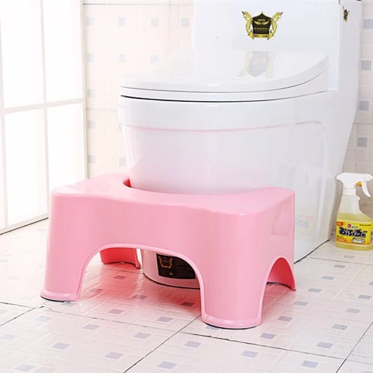 7 Inch non-slip toilet squatting stool eco bathroom plastic toilet stool