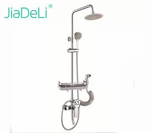 717 Factory hot sale wall mounted brass faucet bath shower mixer set waterfall bath shower set