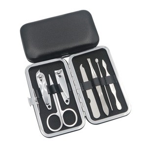 7pcs Portable Manicure Pedicure Set Stainless steel Nail Care Tool Set