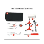 8 in1 Bike Repair Multi-functional Tool Set Bicycle Spoke Wrench Screwdriver