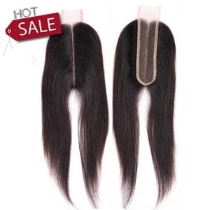 8 to 20 Inch Natural Color Kim Kardashian Wig Virgin Hairs 2 *6 Middle Part Swiss Lace Closure