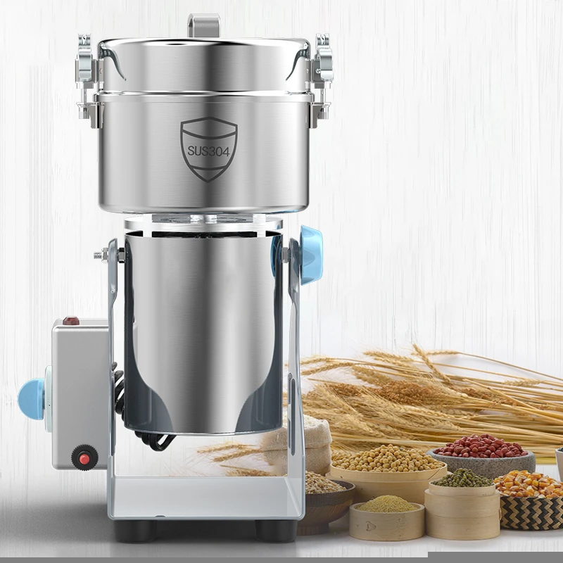 800g commercial spice grinder spring grinder machine home use small electric grain or flour mill