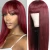 Import 99J Burgundy Red Color Customized Texture Long 40-50 Inches Brazilian Cuticle Aligned Hair Lace Front Wigs from China