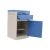 Import ABS Medical Furniture Hospital Blue Bedside Cabinet Table from China
