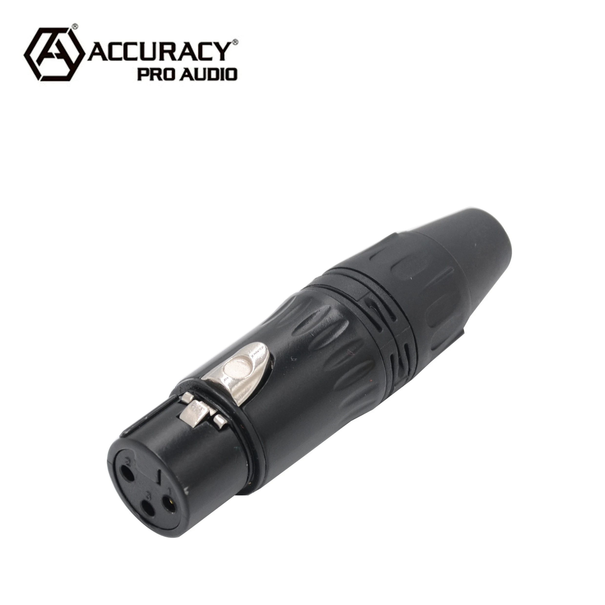 Accuracy Pro Audio XLR302 3 Pin Electrophoresis Black Shell Speaker Cable Canon Plugs XLR Connector Cable Connector