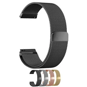 Adjustable Quick Release Bracelet Stainless Steel Magnetic Milanese Watch Bands