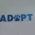 Import ADOPT Sticker decal dog die cut waterproof vinyl window Sticker from China
