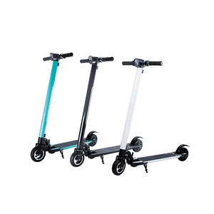 Adult 24V lithium carbon fiber folding electric scooter with fat tire