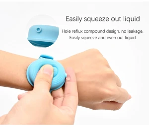 Adult And Kid protection Outdoor Travel Portable Silicone Wristband Hand Bands Sanitizer Dispenser Bracelet