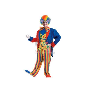 Adult Modern Male Clown Cosplay Jacket Halloween Clown Man Costumes for Man
