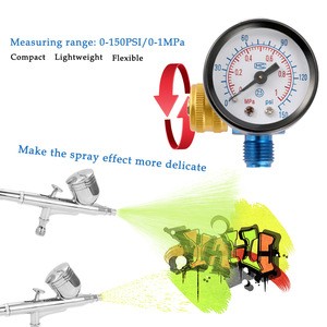 Air Pressure Regulator Gauge Paint Airbrush Spray Machine Adjustment Gauge Pressure Regulating Valve Pneumatic Tool Accessory