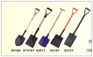 all types of steel handle shovel