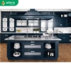 Allure autocad navy blue modern custom house kitchen furniture kitchen cabinet exporters