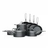 Aluminium Forged 14pcs Hard Anodazing Cookware Set with Stainless Steel Accessories