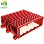 Aluminum anodized and sand blasted 6061 4 axis cnc processing technical electronic device cnc machining enclosure spare parts
