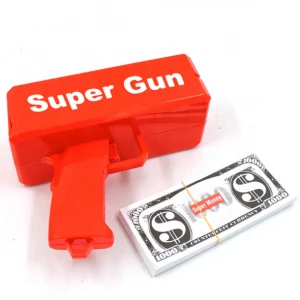 Amazon 2021 Cash Cannon Money Gun Make It Rain Money Gun Shooting Spray Props Money Dollar Gun Toy For Kids Adults Crazy Party W