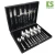 Import Amazon hot sale wooden box packing Stainless steel tableware set serve for 6 people 24pcs flatware set Rose gold silverware set from China