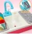 Import Amazon hot sales dishwasher toy kitchen set pretend play with running water from China