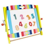 Amazon hot seller Wooden Blackboard Easel Stand Learning Board Children White Double Sided Easel Board With Stand for kids