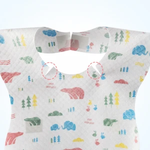 Amazon hot selling Leak proof liner PVC Free Latex Free tap Adjustable bib apron abs bib for toddlers