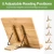 Import Amazon hot selling wood bamboo stand holder adjustable folding bamboo book reading stand for kids from Taiwan