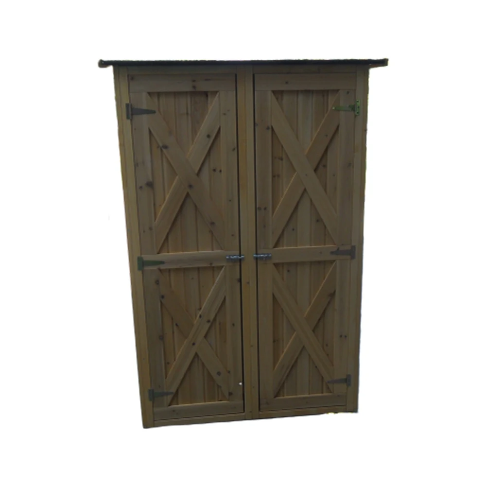 amazon Lockable Door Shelves Roof Hatch Cupboard Lawn Mower Cabinet waterproof outdoor wooden tool shed storage Garden Funiture