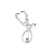Import Amazon Mysterious Doctor Stethoscope Alloy Medical Brooch For Baby from China
