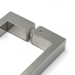 Amazon top seller stainless steel bathroom accessories mirror satin square glass shower door handle