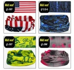 American Flag Bandana Seamless Bandana Custom Printing Face Bandana Sport Hairband Neck Face Magic Scarf Sunscreen Scarf