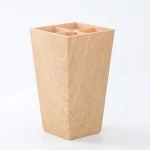 American Style Modern Professional Exporter H6 Inch Plastic Square Furniture Wooden Grain Color sofa Legs