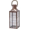 Antique Copper Metal Candle Lantern