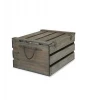 Antique Gray Stained Rustic gift  Wood Crate