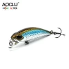 AOCLU wobbler Jerkbait 10 Colors 4.5cm 3.0g Hard Bait Minnow Crank Fishing lures Bass Fresh Salt water 14# VMC hooks tackle