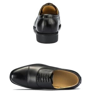 Full Grain Leather Rubber Outsole Military Army Black Officer Shoes - China Leather  Shoes and Men Shoe price