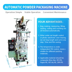 Automatic instant coffee milk powder sachet packing machine