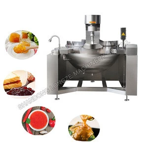 Automatic stainless 304  Industrial big cooking wok Cooking mixer Kettle machine for hot chili pepper sauce / fruit jam