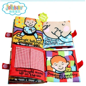 Baby Book Toy Learning Toys Soft Cloth English Eriting Books
