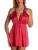 Import Babydoll Lingerie set featuring sheer lace cups with a V-neck Sleepwear Jumpsuit Dress from China