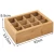 Import Bamboo 12 compartment with cover simple storage box transparent cosmetics underwear storage Bamboo Drawer Organizer from China