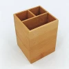 Bamboo Wood office school Desk Stand Stationery Supply Pencils Cup  Pen Holder